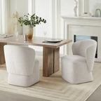 Kyle Morden Fabric Dining Room with Casters Wrap-round Back