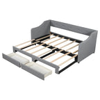 Omschakelbaar slaapbank met opberglades – Twin XL tot King