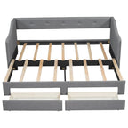 Omschakelbaar slaapbank met opberglades – Twin XL tot King