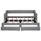 Omschakelbaar slaapbank met opberglades – Twin XL tot King