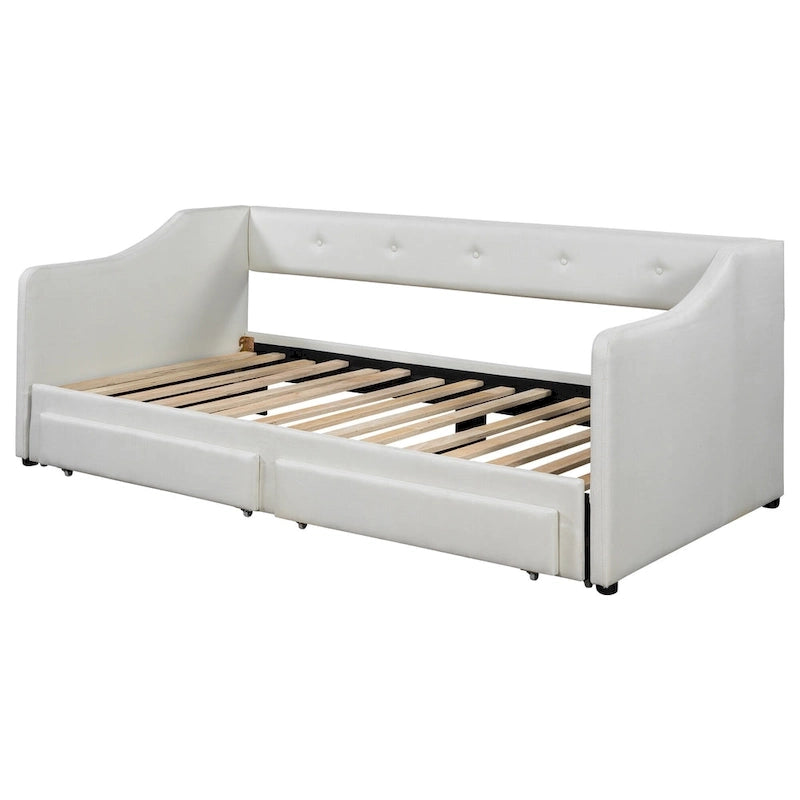Omschakelbaar slaapbank met opberglades – Twin XL tot King