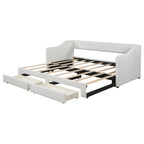 Omschakelbaar slaapbank met opberglades – Twin XL tot King