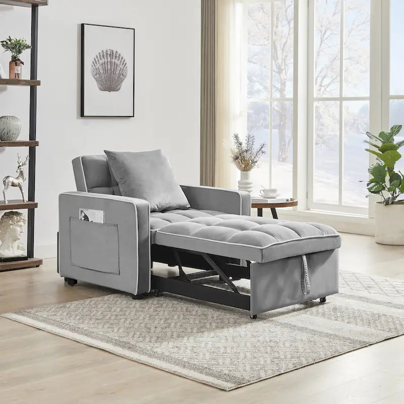 Opvouwbare slaapfauteuil met verstelbare rugleuning