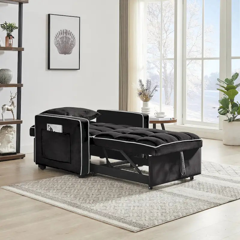 Opvouwbare slaapfauteuil met verstelbare rugleuning