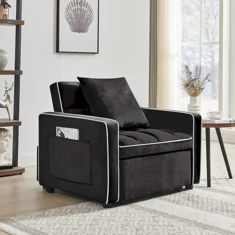 Opvouwbare slaapfauteuil met verstelbare rugleuning