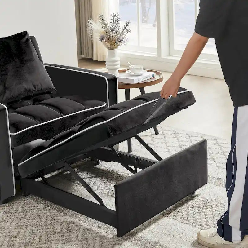 Opvouwbare slaapfauteuil met verstelbare rugleuning