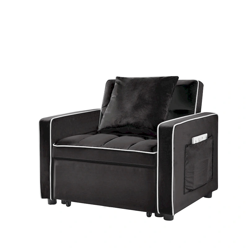Opvouwbare slaapfauteuil met verstelbare rugleuning