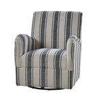 Traditionele draaifauteuil met Jacobijnse streepmotief