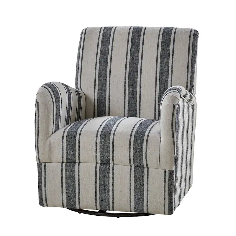 Traditionele draaifauteuil met Jacobijnse streepmotief