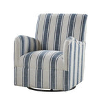 Traditionele draaifauteuil met Jacobijnse streepmotief