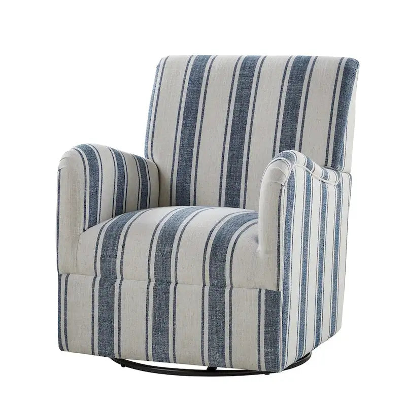 Traditionele draaifauteuil met Jacobijnse streepmotief