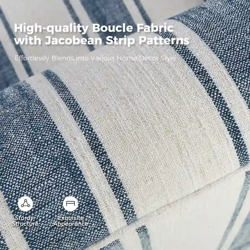 Traditionele draaifauteuil met Jacobijnse streepmotief