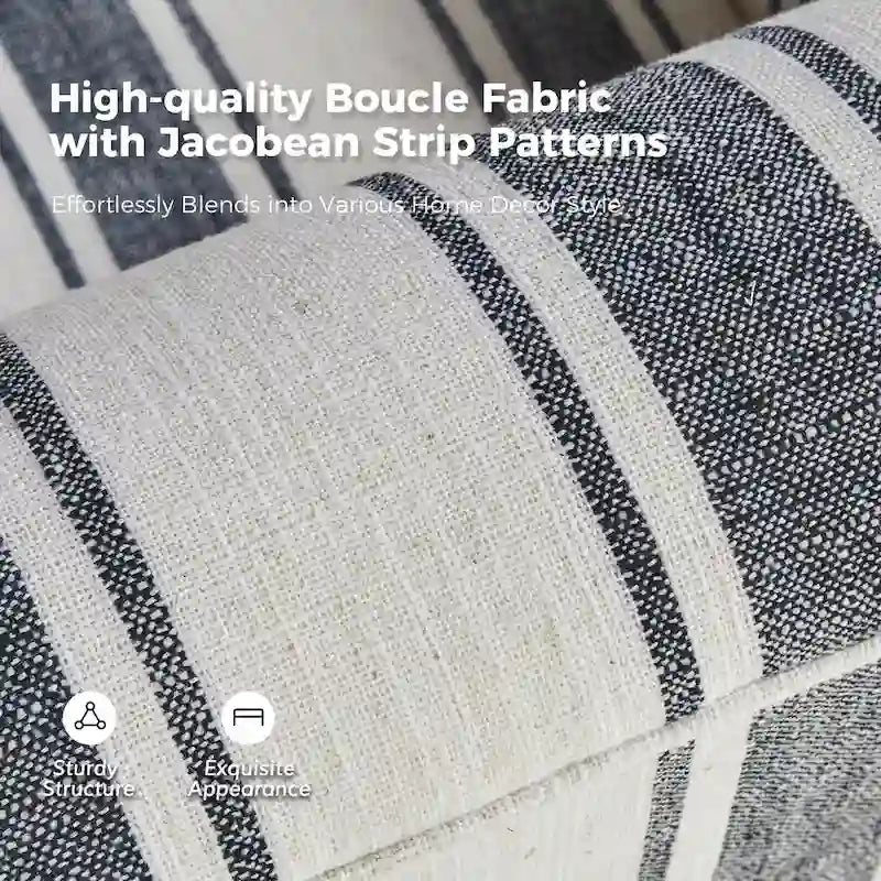 Traditionele draaifauteuil met Jacobijnse streepmotief