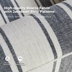 Traditionele draaifauteuil met Jacobijnse streepmotief