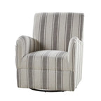 Traditionele draaifauteuil met Jacobijnse streepmotief