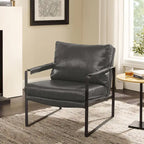 Kunstleren accentstoelen met stalen frame