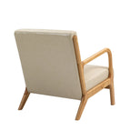 Gestoffeerde Accentstoel met Houten Frame