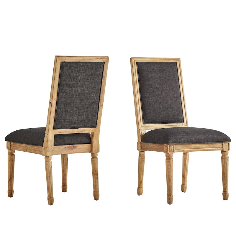 Linnen eetkamerstoelen (set van 2)