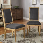 Linnen eetkamerstoelen (set van 2)