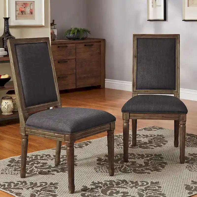 Linnen eetkamerstoelen (set van 2)