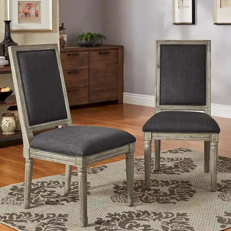 Linnen eetkamerstoelen (set van 2)