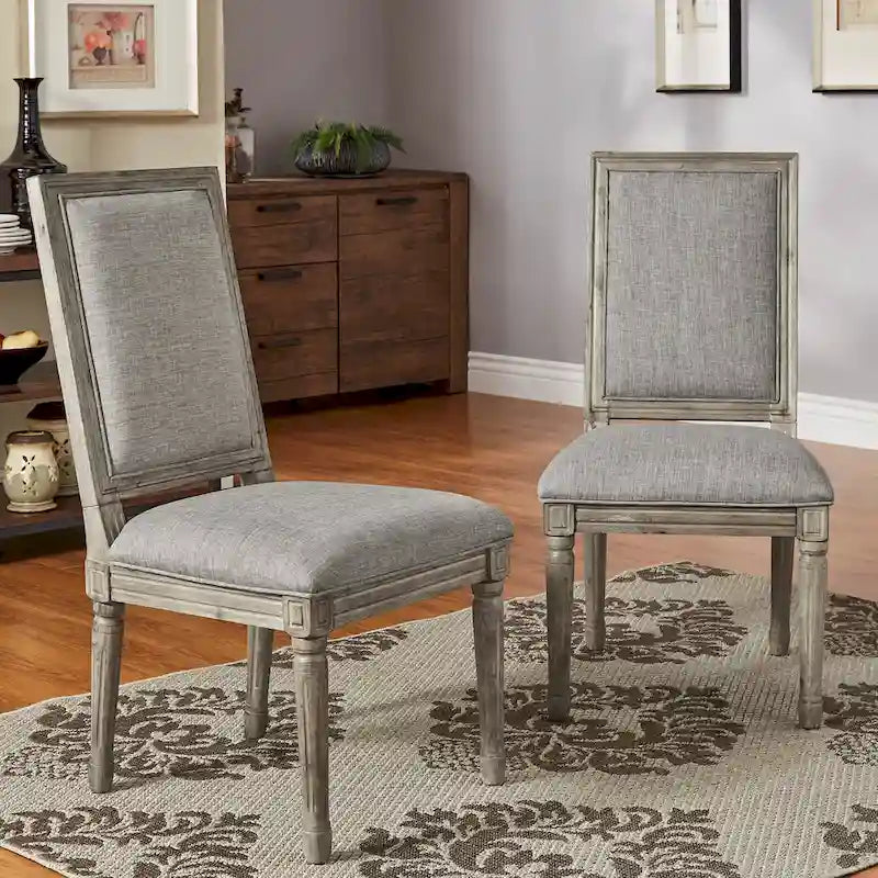 Linnen eetkamerstoelen (set van 2)