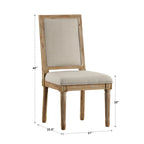 Linnen eetkamerstoelen (set van 2)