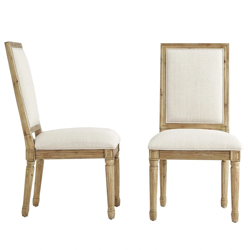 Linnen eetkamerstoelen (set van 2)