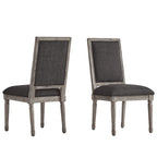 Linnen eetkamerstoelen (set van 2)