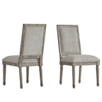 Linnen eetkamerstoelen (set van 2)