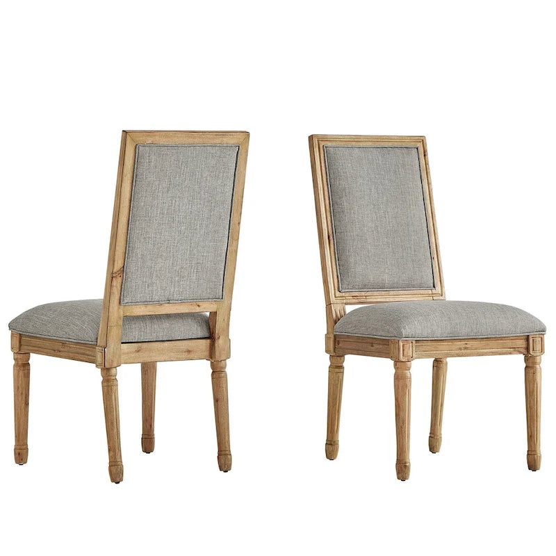 Linnen eetkamerstoelen (set van 2)