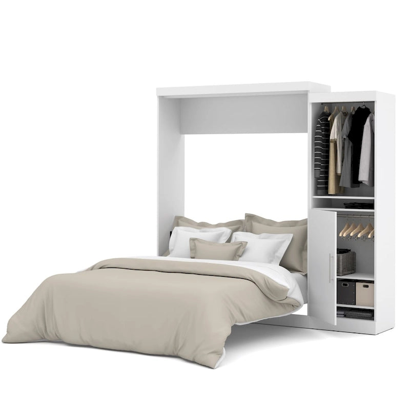 Queen Murphy Bed met Kast Organizer en Deuren (90W)