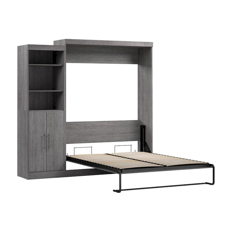 Queen Murphy Bed met Kast Organizer en Deuren (90W)