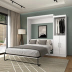 Queen Murphy Bed met Kast Organizer en Deuren (90W)