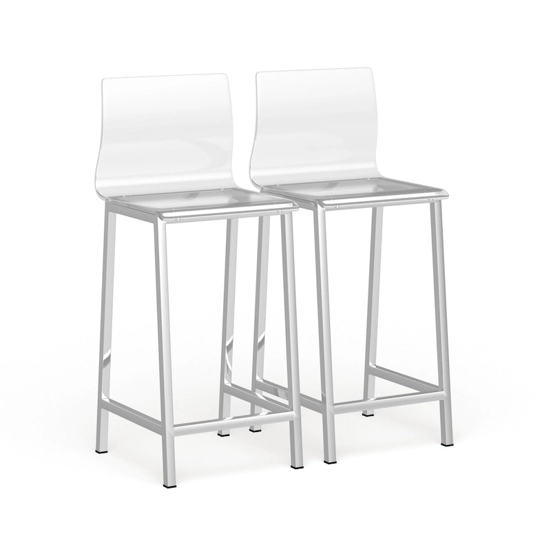 Heldere acryl barkruk - set van 2