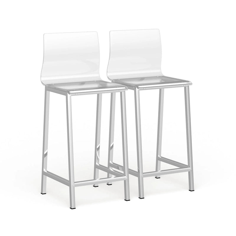 Heldere acryl barkruk - set van 2