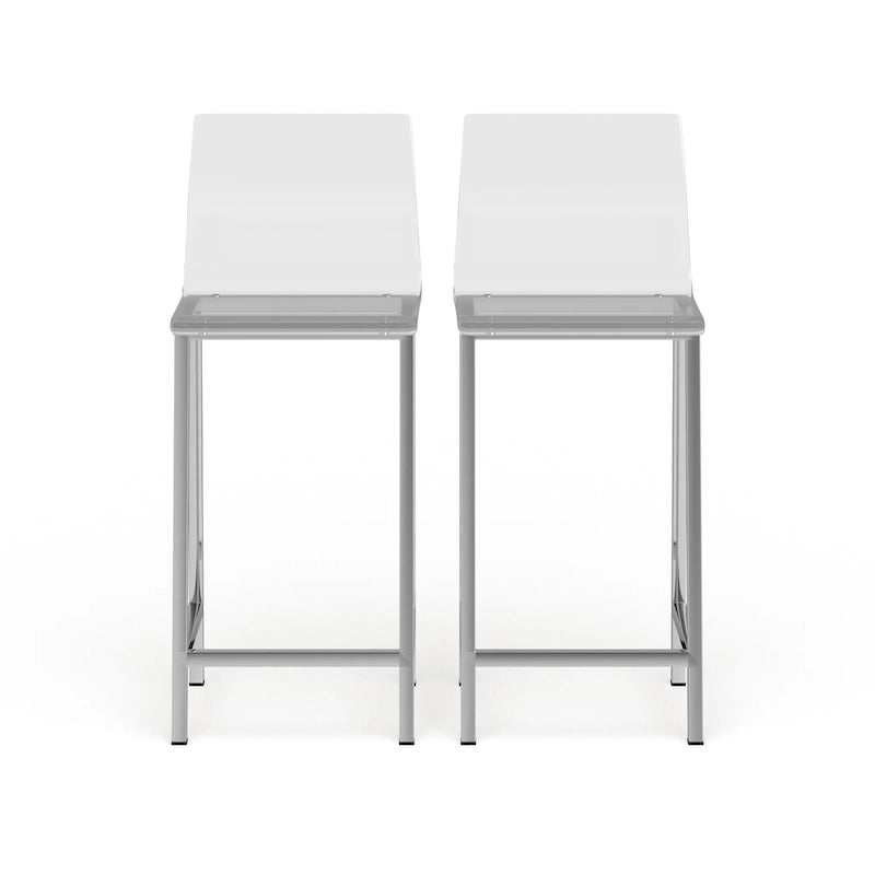 Heldere acryl barkruk - set van 2