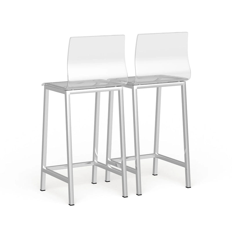 Heldere acryl barkruk - set van 2