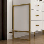 Ladekast met 9 lades en goudkleurige metalen handgrepen, 61,4B x 15,7D x 29,9H