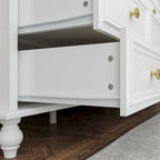 12-Laden Commode met Witte Afwerking – 160 cm Brede Slaapkamerkast