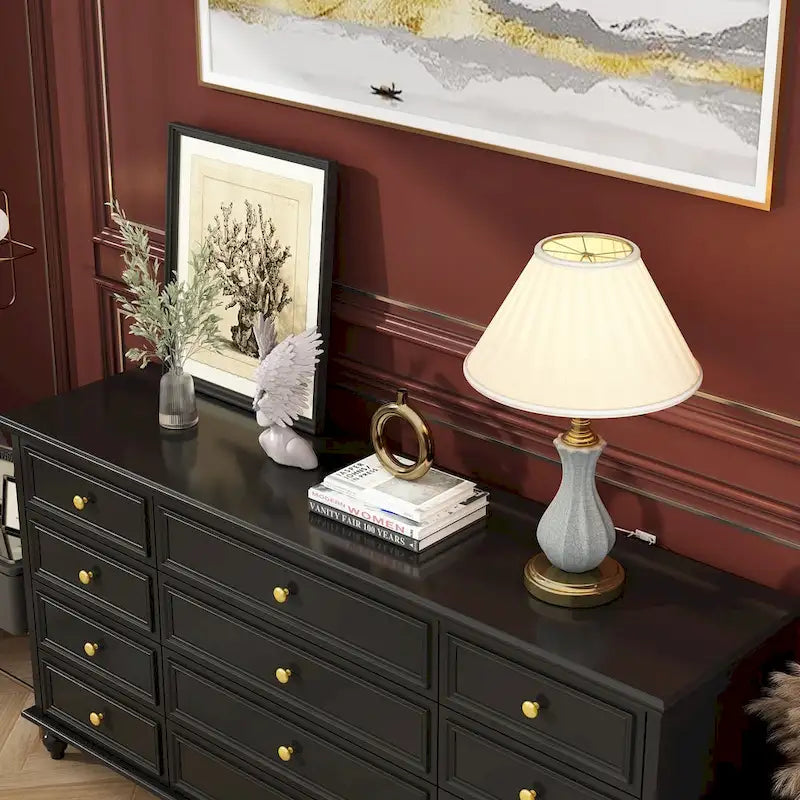 12-Laden Commode met Witte Afwerking – 160 cm Brede Slaapkamerkast