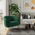 Fluwelen Fauteuil met Armleuningen