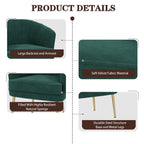 Fluwelen Fauteuil met Armleuningen