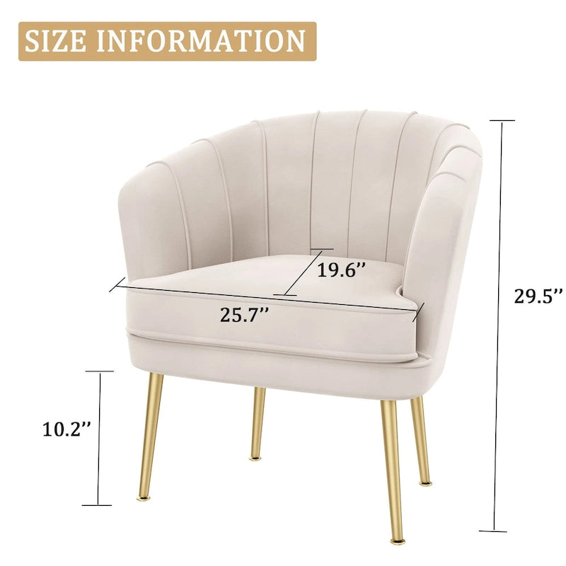 Fluwelen Fauteuil met Armleuningen