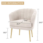 Fluwelen Fauteuil met Armleuningen
