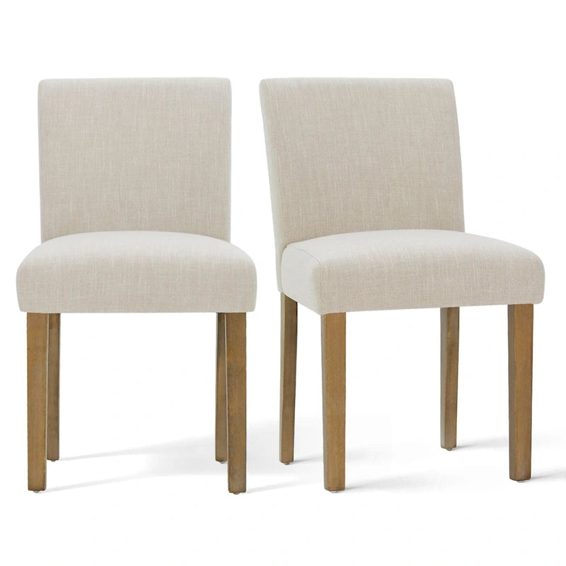 Gestoffeerde eetkamerstoel (set van 2)