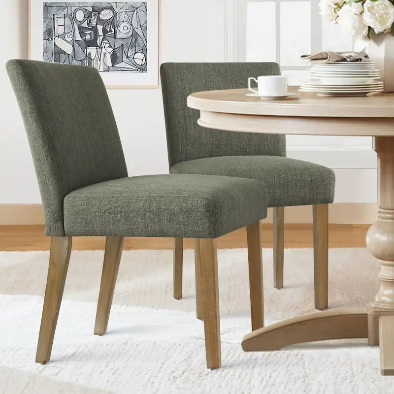 Gestoffeerde eetkamerstoel (set van 2)