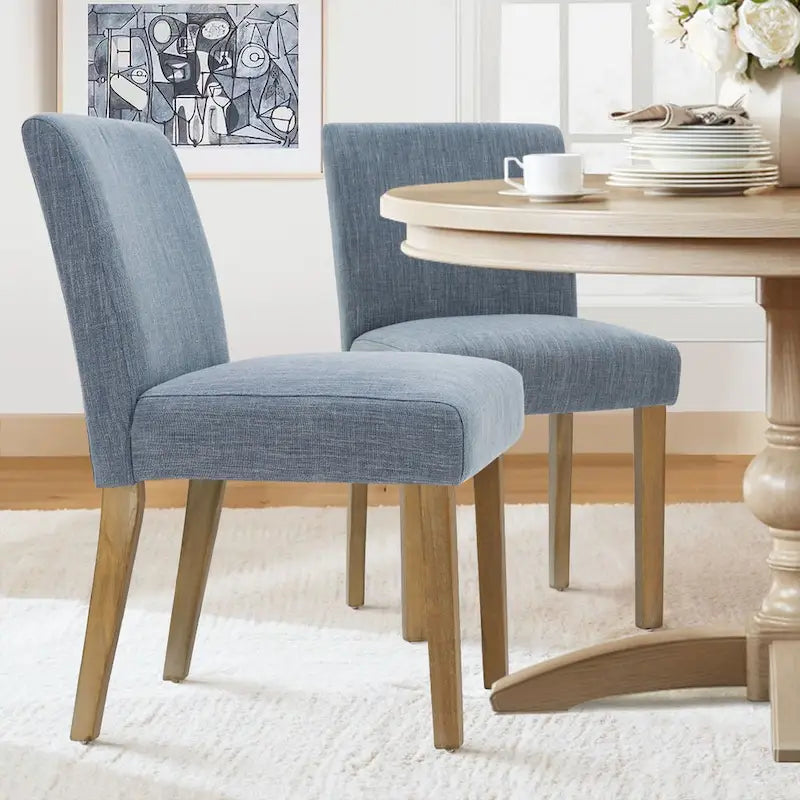Gestoffeerde eetkamerstoel (set van 2)