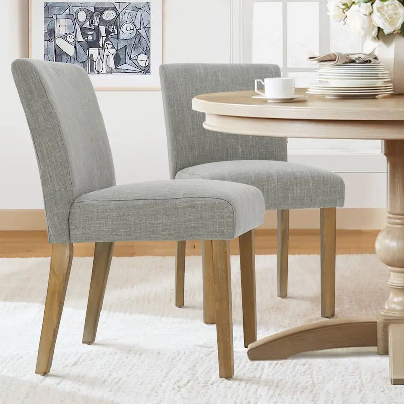 Gestoffeerde eetkamerstoel (set van 2)