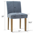 Gestoffeerde eetkamerstoel (set van 2)